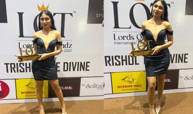 Actress Katie Iqbal bags Best Actress on OTT Female at the Lords of Trendz Midday Awards