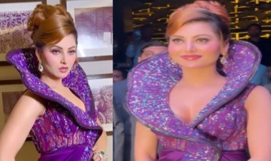 Urvashi Rautela looks stunning in this purple ensembles worth Rs. 10 Lakhs along with Cricketer Irfan Pathan for a launch event, as she captions it by saying,I saved your reputation by not telling my side of the story.