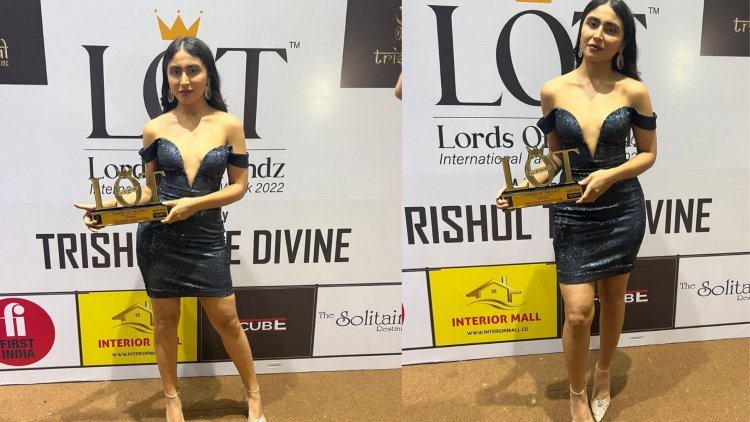 Actress Katie Iqbal bags Best Actress on OTT Female at the Lords of Trendz Midday Awards