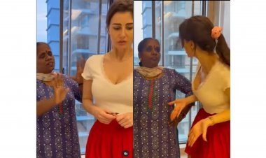 Giorgia Andriani Recreated Akshay Kumar’s Iconic Dialogue From Phir Hera Pheri Along With Her House Help, Is Too Cute To Be Missed