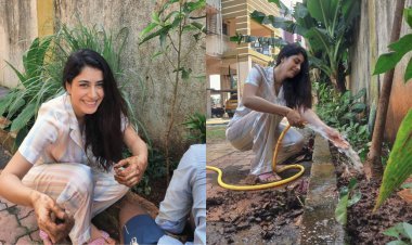 Warina Hussain Takes Part In Green India Initiative, Starts By Planting Trees In Her Backyard-Check out the video now