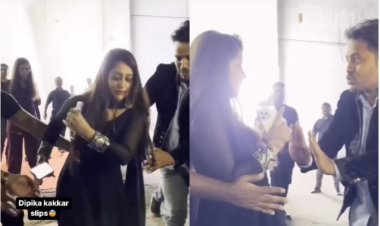 Dipika Kakar Brutally TROLLED For Getting Angry At A Man Who Tried To Stop Her From Falling; Netizen Says, ‘Unnecessary Attitude, Girne Dena Tha Isko’