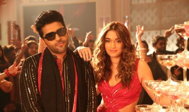 LEAKED images of Guru Randhawa and Saiee Manjrekar from the sets of Kuch Khattaa Ho Jaay