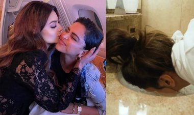 Urvashi Rautela gets worried about Deepika Padukone says, "Don't put your precious face in that sink", as she dips her face in Wash Basin for Icing