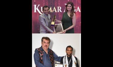 Nilesh Kumar Agarwal received the prestigious Mythological Author of the Year Award from Shamita Shetty