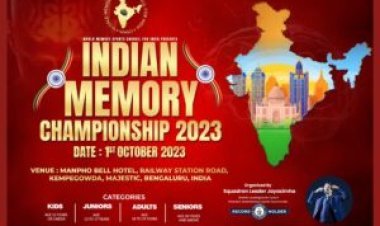 14th Indian National Open Memory Championships-2023 BBG Bangaru Thalli Memory Awards 1st October, 2023, Bengaluru