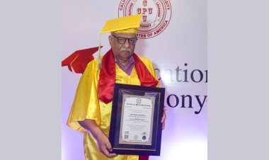 Producer of Hollywood movie 'RRamayanaamayana' Awarded Honorary Doctorate Degree by California Public University, USA