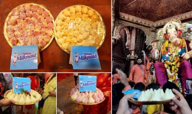 Experience Nestlé MILKMAID modaks at Lalbaughcha Raja