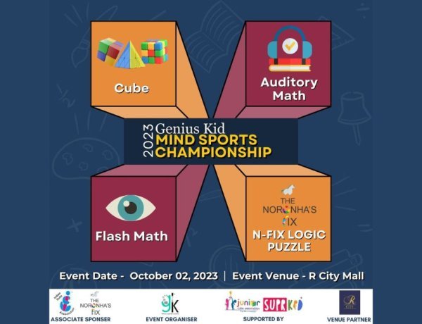 Genius Kid Mind Sports National Championship Set to Ignite Minds on October 2nd, 2023, at R-city Mall, Mumbai