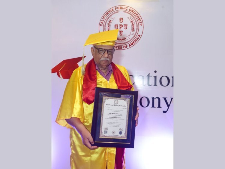 Producer of Hollywood movie 'RRamayanaamayana' Awarded Honorary Doctorate Degree by California Public University, USA