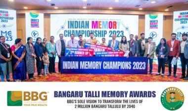 Indian Memory Sports Council successfully hosts 14th Indian Memory Championships on 1st Oct 2023 in Bengaluru BBG Bangaru Thalli Memory Awards