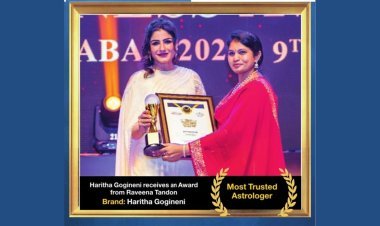 Hyderabad Astrologer Haritha Gogineni Honored as 'Most Trusted Astrologer'at Times Business Awards 2023