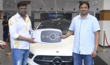 Blockbuster Producer SKN gifted a brand new Mercedes Benz car to Cult Blockbuster 'Baby' director Sai Rajesh