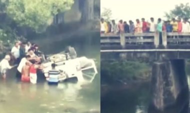 Taking selfie in a moving car cost the family dearly, five people died after the car fell into the river