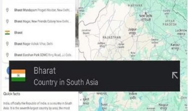 When you search Bharat or Bharat on Google Maps, results of India page are visible, you should also try