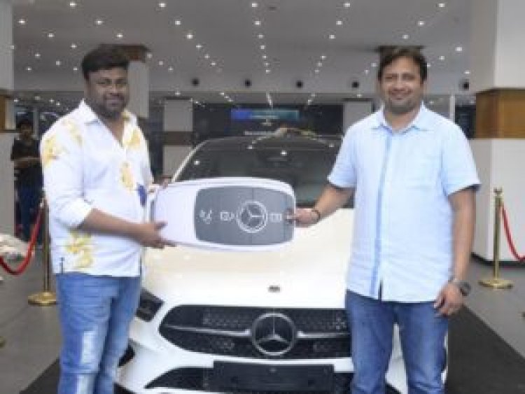 Blockbuster Producer SKN gifted a brand new Mercedes Benz car to Cult Blockbuster 'Baby' director Sai Rajesh