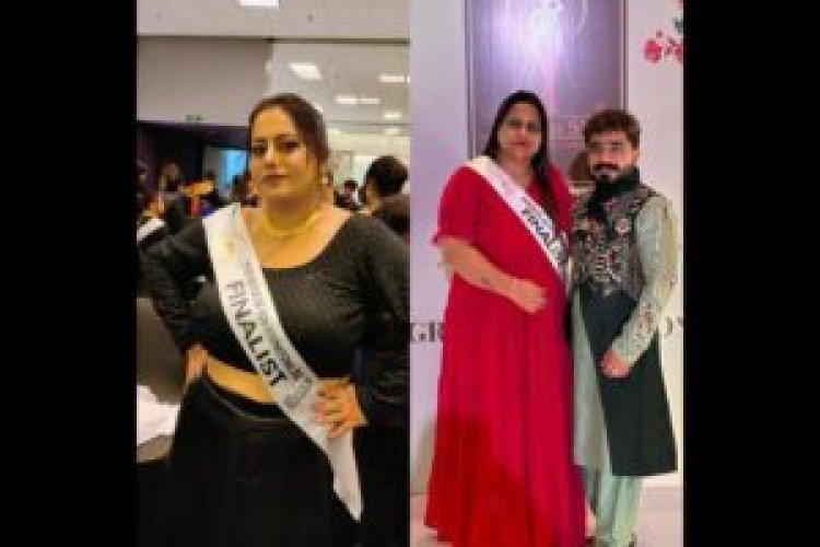 Plus Size Model Shivani Koul became the Glam Gods finalist of North Zone in Maven Ms India Plus Size show 2023