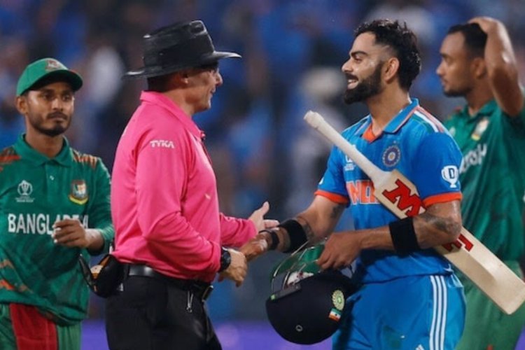 Questions raised on Virat Kohli's 48th ODI century, umpire Cattlebro created controversy by not giving wide