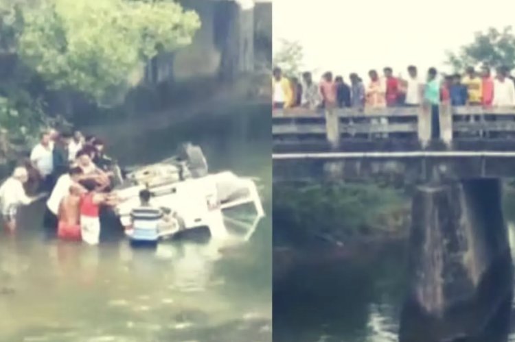 Taking selfie in a moving car cost the family dearly, five people died after the car fell into the river