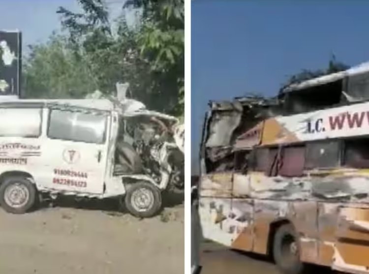 Two road accidents in Beed, Maharashtra, 10 people died on the spot