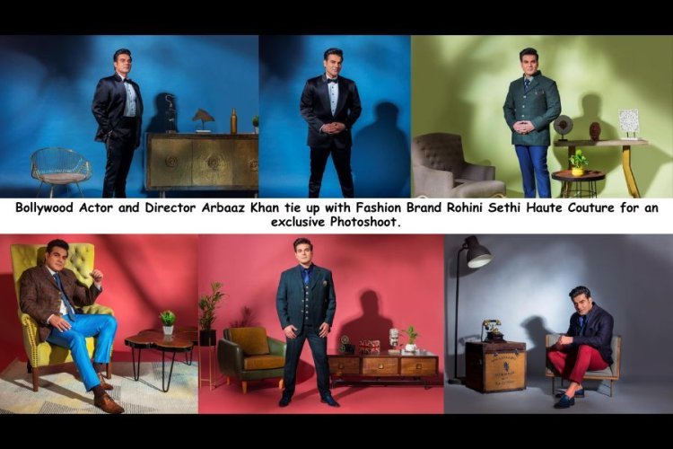 Bollywood Actor and Director Arbaaz Khan tie up with Fashion Brand Rohini Sethi Haute Couture for an exclusive Photoshoot