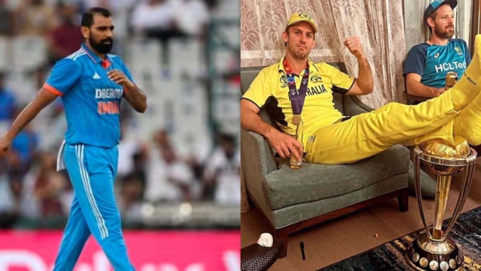 Mohammed Shami got angry after seeing the picture of Mitchell Marsh's feet on the World Cup trophy, said this in anger