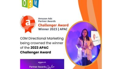 O3M Directional Marketing wins 2023 Amazon Ads Partner Award, Challenger Category