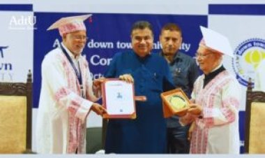 Honorable Union Minister Nitin Gadkari Unveils State-of-the-Art Library cum Activity centre at Assam down town University, Guwahati