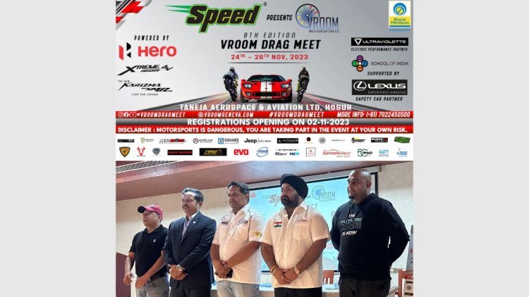 Speed Presents Vroom Drag Meet 9th Edition, Powered by Hero MotoCorp and Electric Performance Partner Ultraviolette