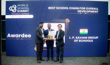 Dharmendra Savani receives PhD, LP Savani Group of Schools bags 'Best Overall School Development' award