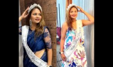 Chaitali Jagani Won the title of second runner up In Queen Of the World Beauty Peagent 2023