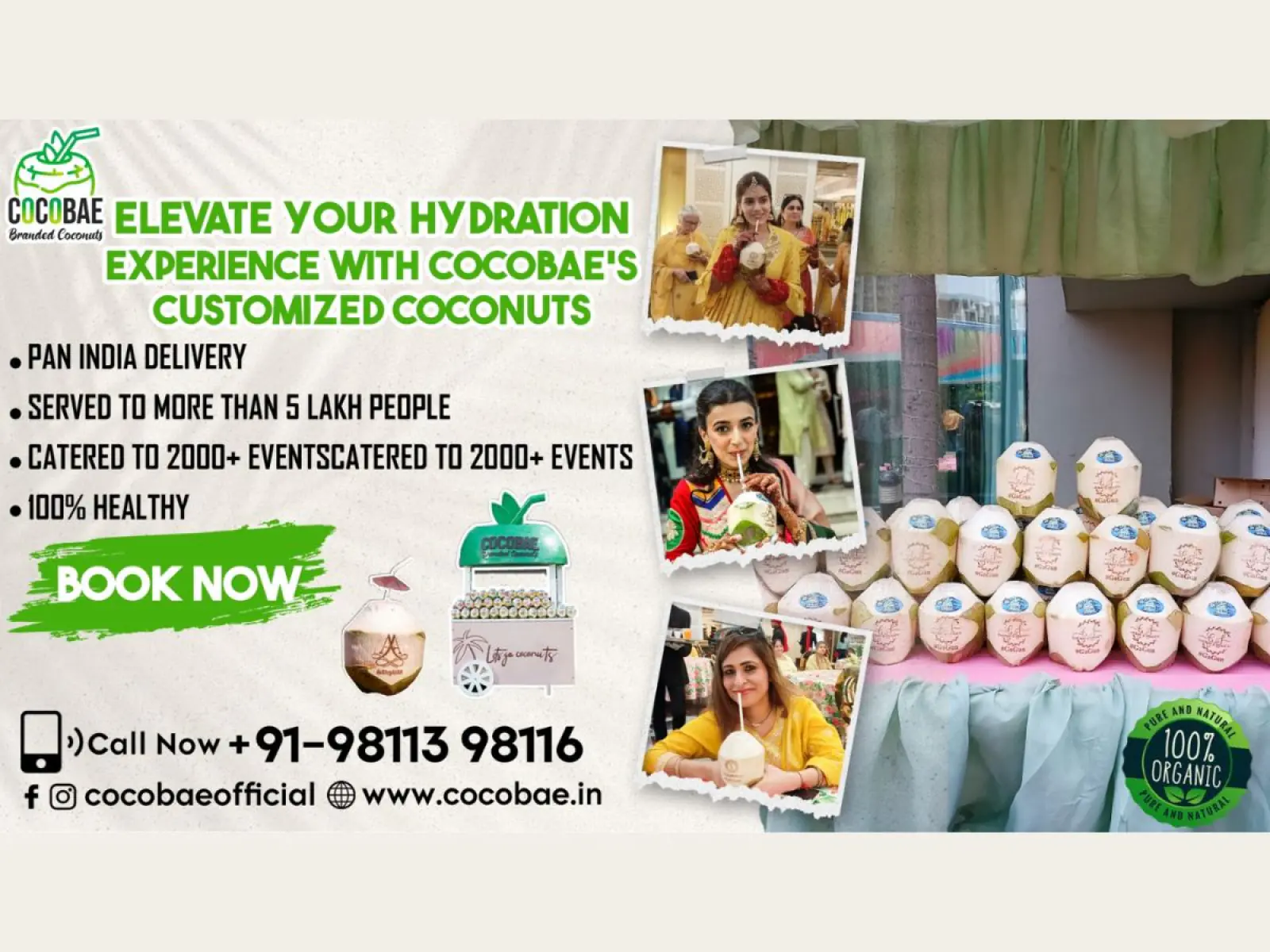 Elevate Your Hydration Experience with Cocobae’s Customized Coconut Water