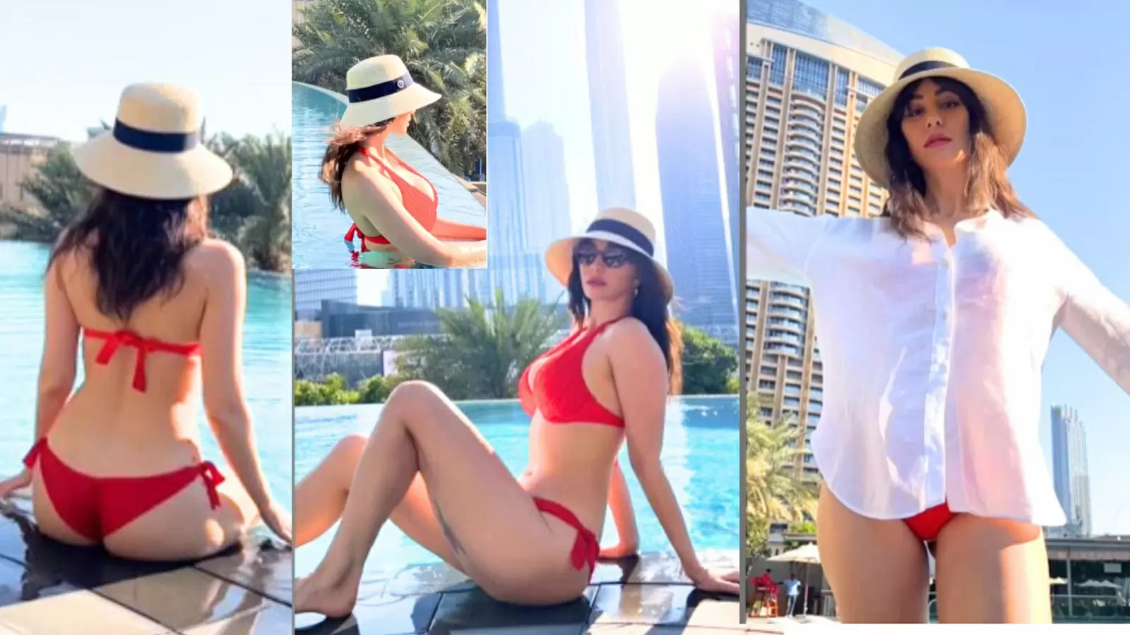 Giorgia Andriani's Sizzling Red Bikini Look Takes Instagram by Storm during Dubai Escape