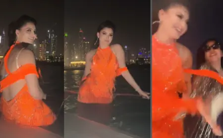 Bollywood Star Urvashi Rautela Throws Extravagant Cruise Birthday Bash for Mother in Dubai