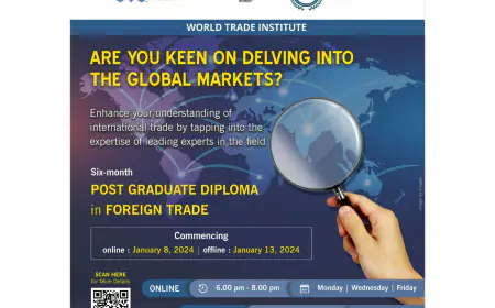 MVIRDC World Trade Center Mumbai announces the 67th batch of the Post Graduate Diploma in Foreign Trade