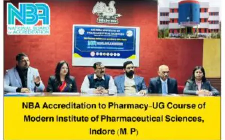 NBA Accreditation Award to Modern Institute of Pharmaceutical Sciences Indore