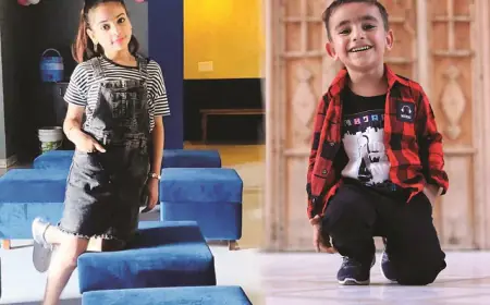 Sambhav Chaudhary Best Model and Bhavya Sharma received Best Teenage Actress Fame Tag Award