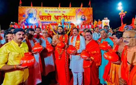 'Sadguru Brahmeshanand Acharya’s ‘Chalo Ayodhya’ Campaign Garners Huge Support'