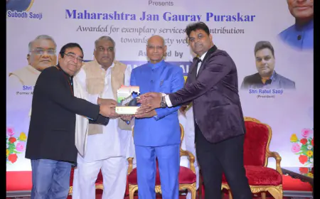 Padmashree Dr. Mukesh Batra Honoured by the Governor of Maharashtra with ‘Maharashtra Jan Gaurav Puraskar’ at Raj Bhavan