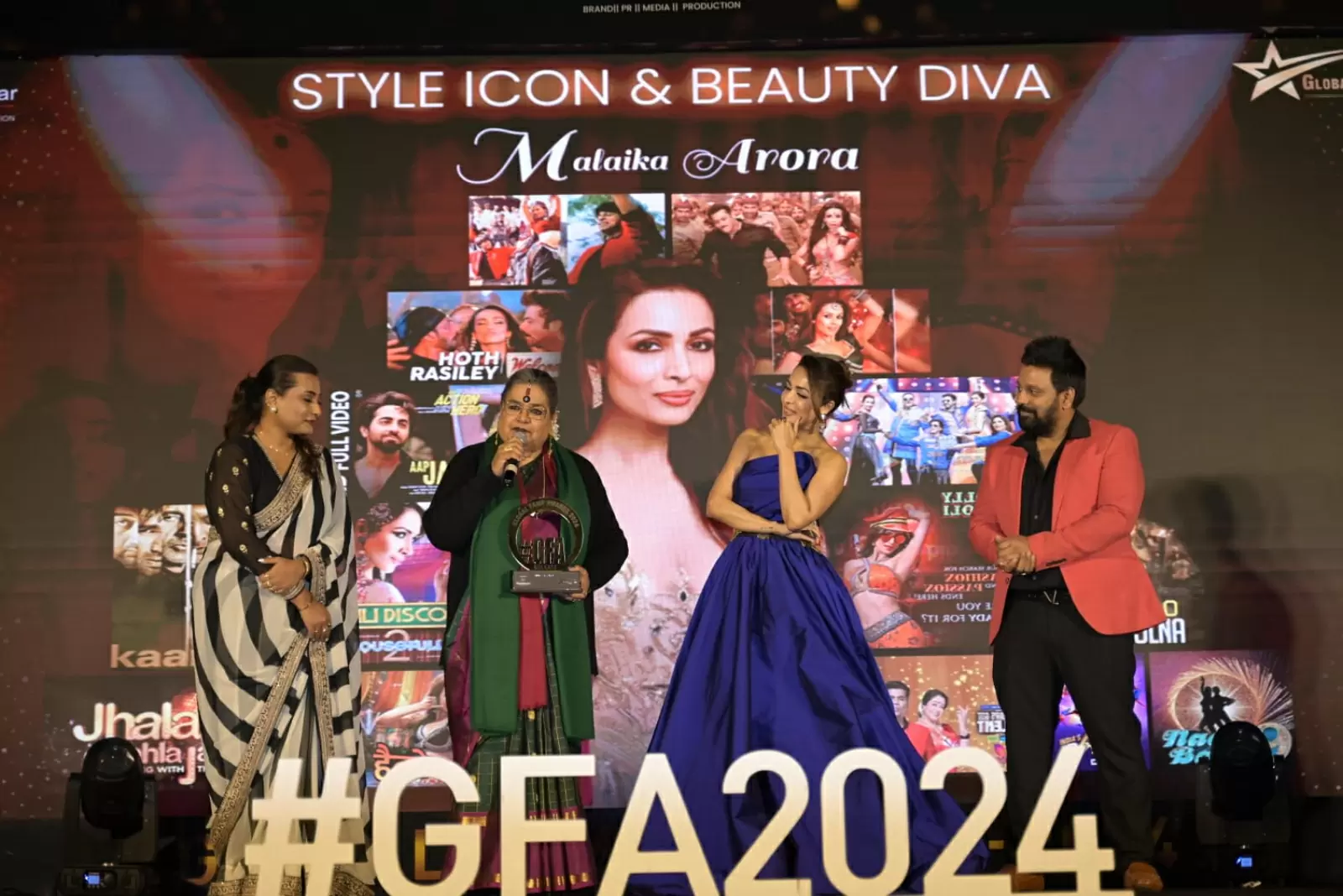 Malaika Arora Radiates Elegance at the 'Global Fame Awards 2024' Hosted by Vkonnect Events & Entertainment