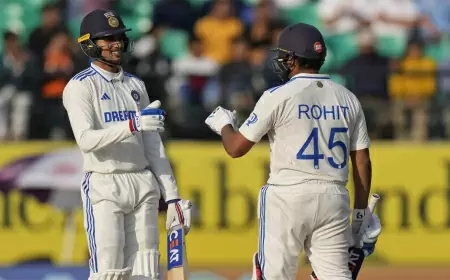 IND vs ENG: Rohit Sharma and Shubman Gill's century, India 264/1 till lunch on the second day, lead by 46 runs over England