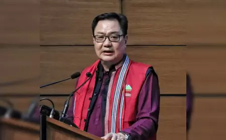 Kiren Rijiju questioned the protests against Arvind Kejriwal's arrest after he was arrested