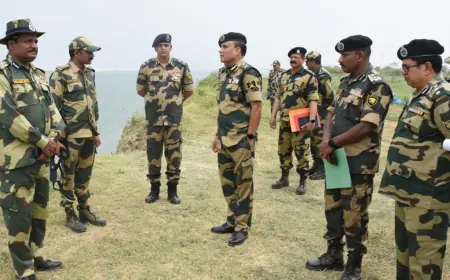 Lok Sabha Elections: ADG of BSF Eastern Command visited India-Bangladesh border, took stock of preparations