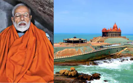 PM Modi will spend 45 hours in Vivekananda Rock Memorial, 2 thousand policemen and security agencies will keep a close watch