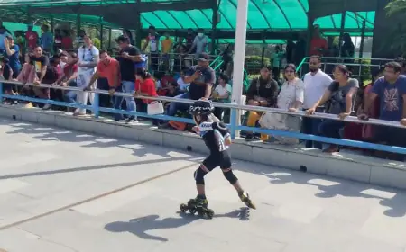 CG Sports News: 70 players from Bilaspur left for national skating competition Raipur