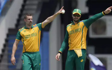 WI vs SA: Match started after rain stopped, overs reduced, South Africa got a smaller target