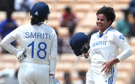 India created history against South Africa, so many runs scored for the first time in women's test cricket