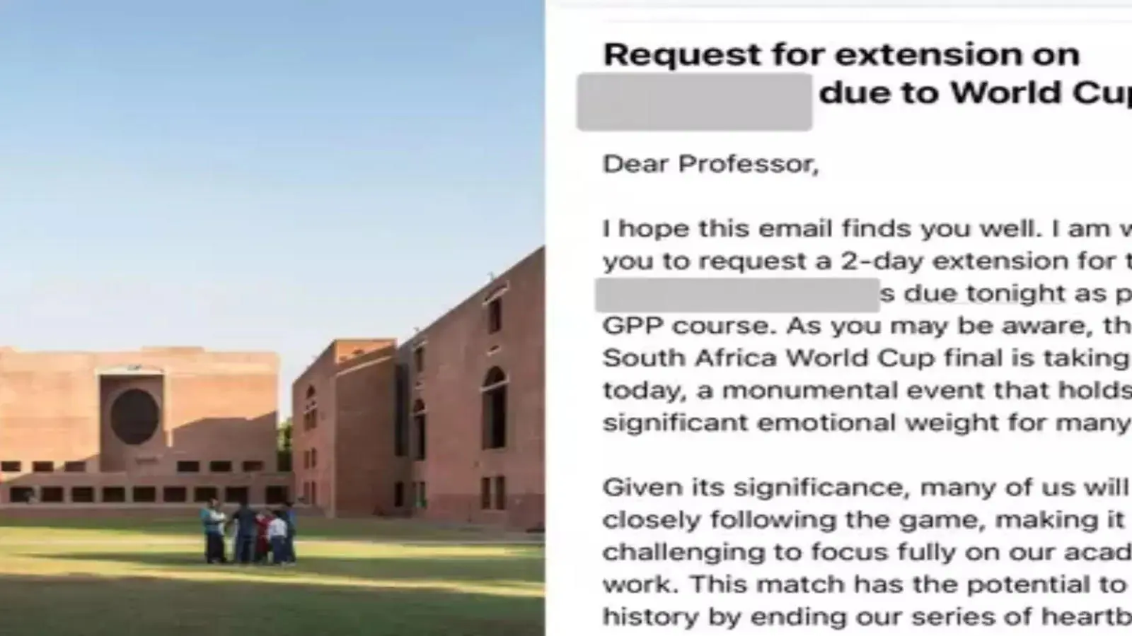 IIM Ahmedabad students made a strange demand from a female professor, this letter is going viral