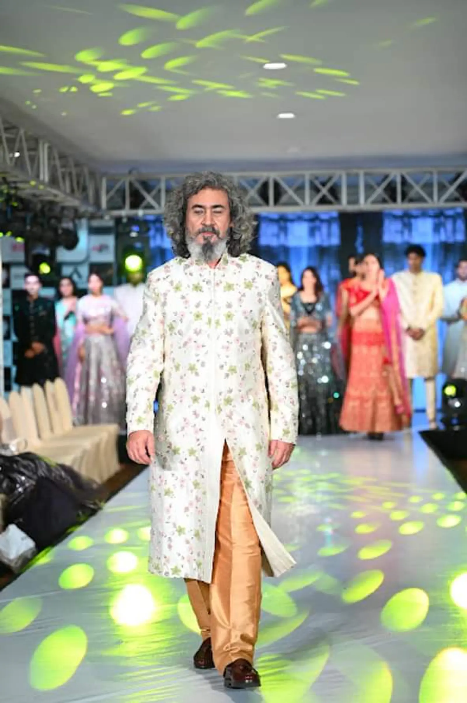 Aashit Chatterjee walk as a show stopper for Black pearl brand in Fashion Runway of India 2024 