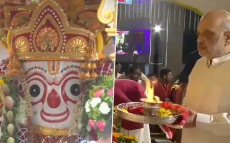 Lord Jagannath's Rath Yatra started in Ahmedabad, Amit Shah did Mangala Aarti and CM Patel did Pahind Vidhi